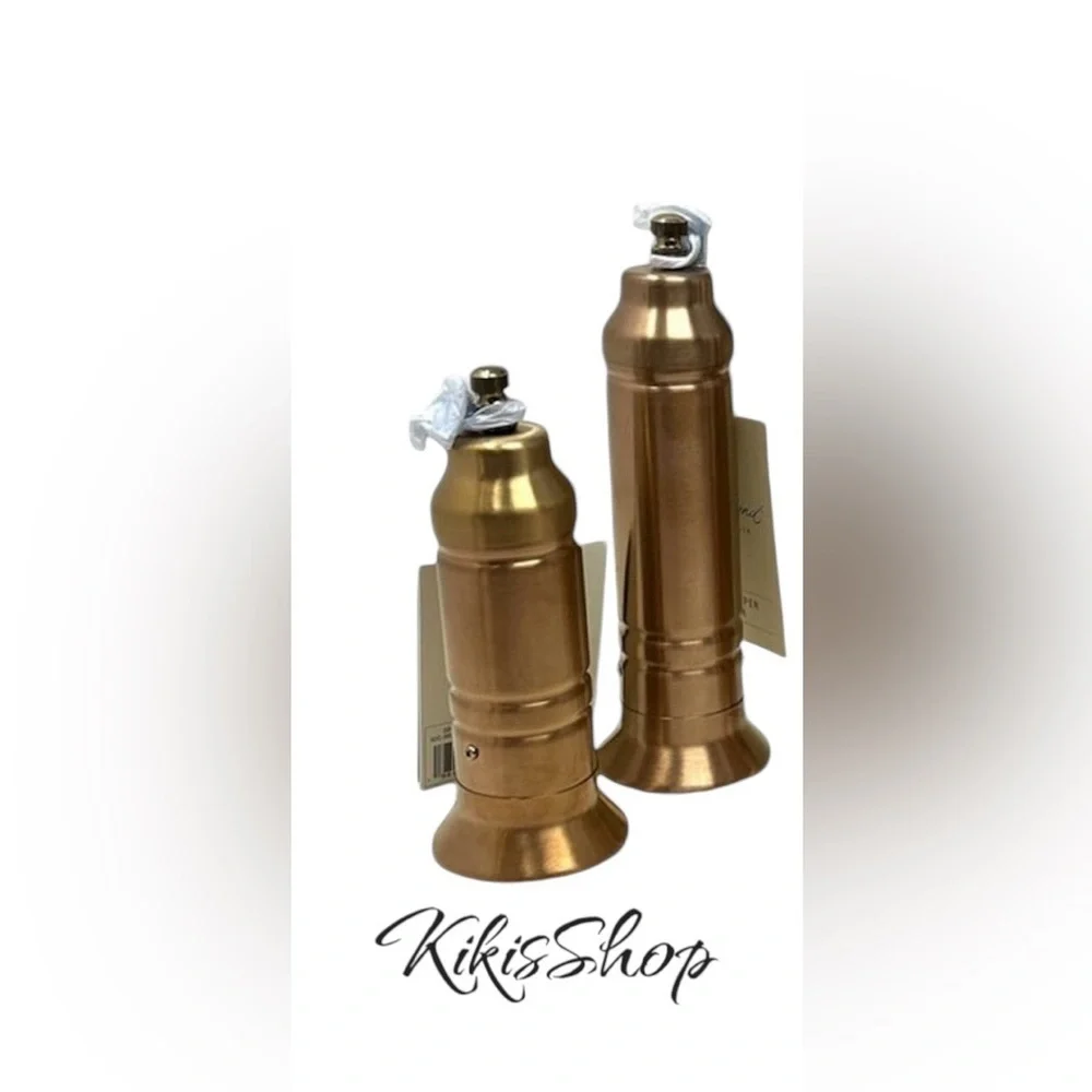 Hearth & Hand Magnolia Short Salt & Pepper Crank Grinder Copper Finish